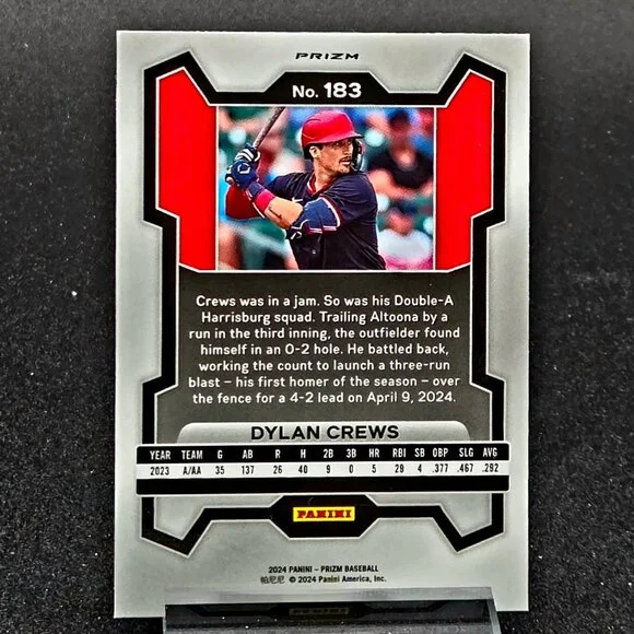 Dylan Crews Bowman Topps Chrome Ice RC's Washington Nationals Top Prospect - Picture 7 of 7